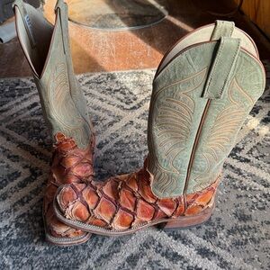 Anderson Bean Big Bass Exotic Western boots - Men’s 8.5 Women’s 10